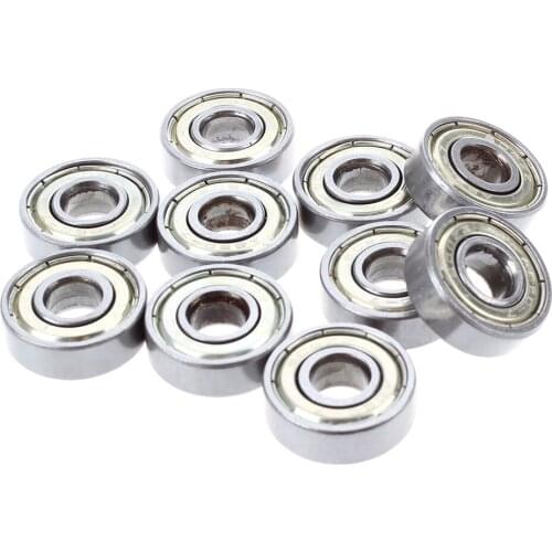 Top quality 10 pcs. Ball bearings miniature deep groove ball bearings 608 ZZ 8 x 22 x 7mm Bearing Steel