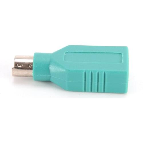 1 Pcs USB Female In To Male Adapter Converter For PS2 Computer Keyboard Mouse CF Adapter Converters