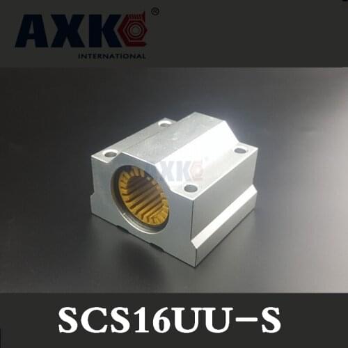 2021 New Linear Rail Sc16uu Scs16uu Scs16-s 16mm Linear Bearing Motion Slide Dustproof And No Noise Engineering Plastic Block