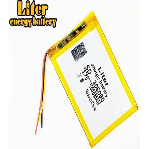 3 line 3.7V / lithium polymer batteries 306090 / containing 3000mAh / 7 inch Tablet PC Universal Battery LI 286090