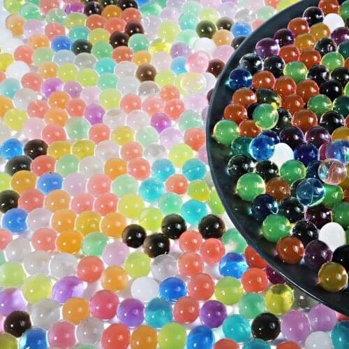 500/5000pcs Pearl Shape Water Beads Crystal Mud Grow Magic Jelly Balls Wedding Home Ornament Plant Cultivate Decoration Soil 50