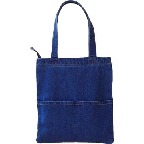 6PCS / LOT Women Shopping Bag Tote Pure Color Pouch Totes Female Large Capacity Splice Casual bag Handbags