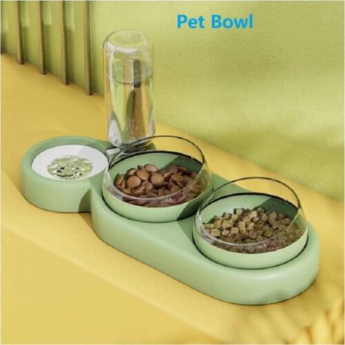 Automatic Cat Bowl Water Dispenser Water Storage Pet Dog Cat Food Bowl Food Container with Waterer Pet Supplies