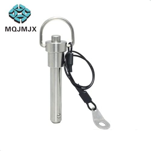 Diameter 6mm Quick Release Pin Button Type with Ring Handle Pull Quick Lock Pin Stainless Steel Ball Lock Pin