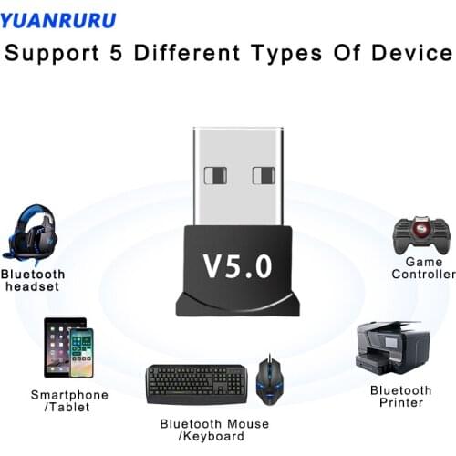 Wireless USB Bluetooth 5.0 Adapter Transmitter Bluetooth Receiver Audio Bluetooth Dongle for Computer PC Laptop c