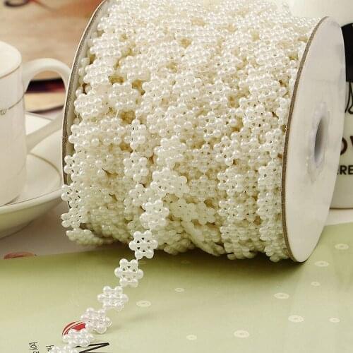 ABS Imitation Ivory Pearl Chain Line Cord Thread For Handmade Necklace Bracelet Jewelry Making DIY Wedding Birthday Party Decor