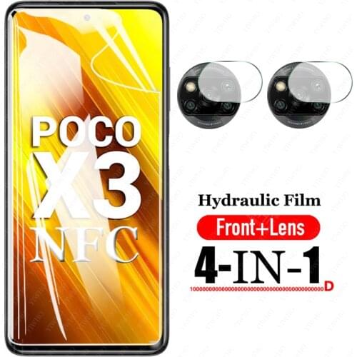 Poco X3 nfc Hydrogel Film Camera Lens Protective Glass For Xiaomi Poco X3 x 3 Nfc Global Version On pocox3 6.67'' film Not Glass