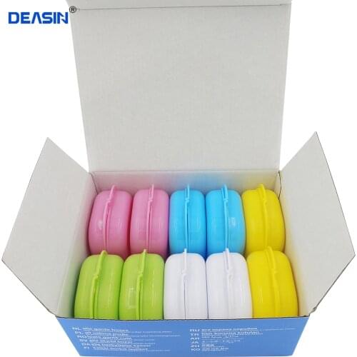 Best 10pcs Dental Mouth Guard Box Orthodontic Retainer Box Case Plastic Denture Tray Teeth Whitening Container Denture Box