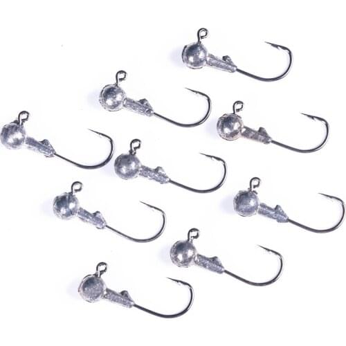 10PCS Crank Jig Head Hook 1.75g Fishing Hook Head Jig lure Hard Bait Soft Worm Jig Hook for Fishing