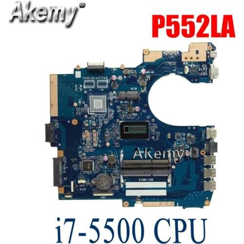 Amazoon P552LA Motherboard i7-5500 CPU For Asus P552 P552L P552LA P552LJ Laptop motherboard P552LA Mainboard P552LA Motherboard