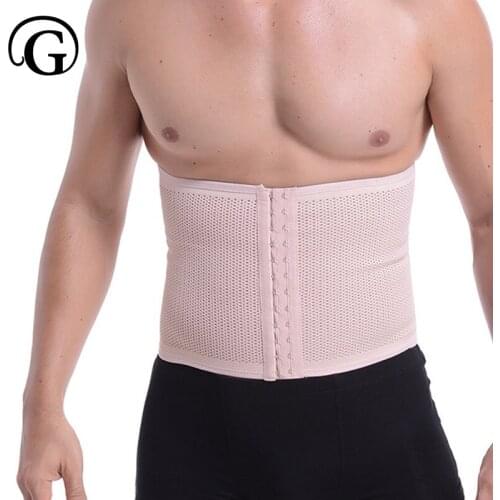 Men Body Shaper Belly Girdle Slimming Waist Trainer Belt Tummy Trimmer Control Abdominal Band