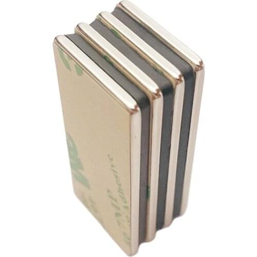 Neodymium Magnet Small Block Strong Magnets One Side With 3M Tape Super Powerful Permanent Magnetic Permanent Rectangle Magnet