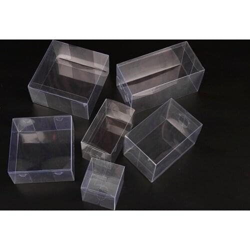 25 Sizes Transparent plastic PVC box, small/large clear plastic gift boxes for packaging toy candy favors boxes 20pcs/lot 10/9