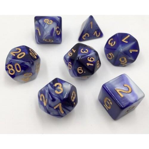 Rollooo Dice Two-Tone Navy and White