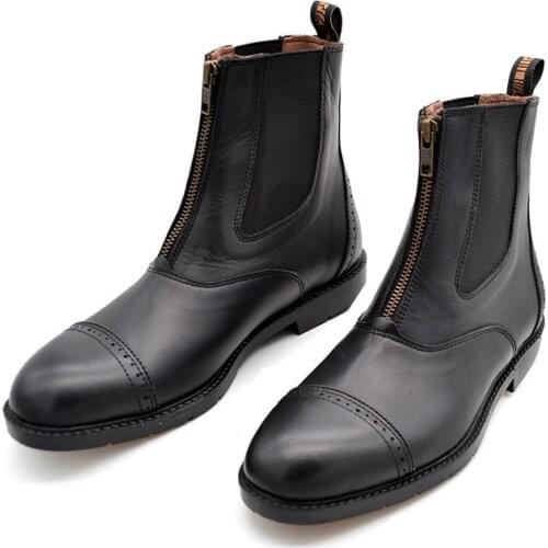 Horse Riding Boots For Women Men Kids Equestrian Real Cow Natural Leather High Quality Equestrian Horse Back Rider Equipment