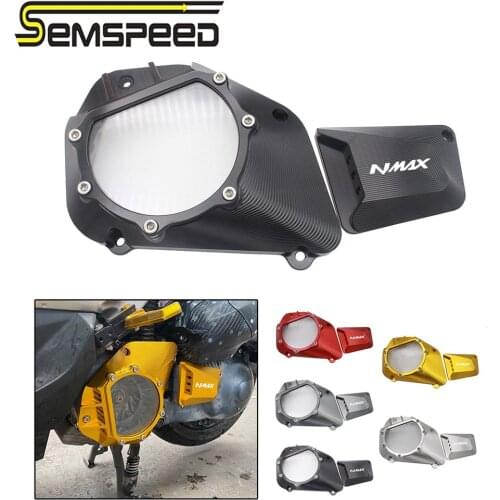 SEMSPEED CNC Motorcycle N-MAX New Transparent Engine Cover Guard Protector For Yamaha NMAX155 Nmax 155 125 150 2015-2019 2020