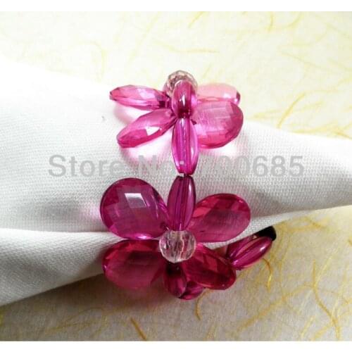 Beaded wedding napkin ring, napkin holder, decoration napkin ring holiday decoration napkin ring