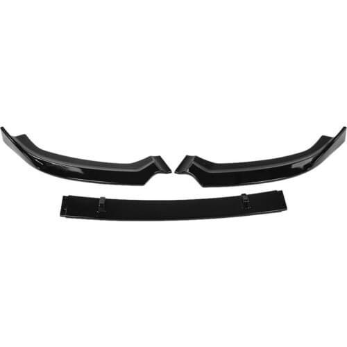 For S3 Style ABS Front Bumper Lip Spoiler Universal for Audi A3 S-Line 8V 2017-2018 high quality Accessories