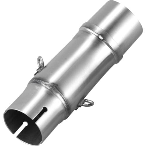 Motorcycle Exhaust Middle Pipe 51MM Exhaust Connecting Pipe Without Exhaust Slip-On, for Kawasaki Ninja400 Ninja 400 Z400 2018 2