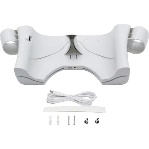 Vr Helmet Charging Dock Station Stand Desk/ Wall Mount Shelf For Oculus quest 2 Light Up When Charging