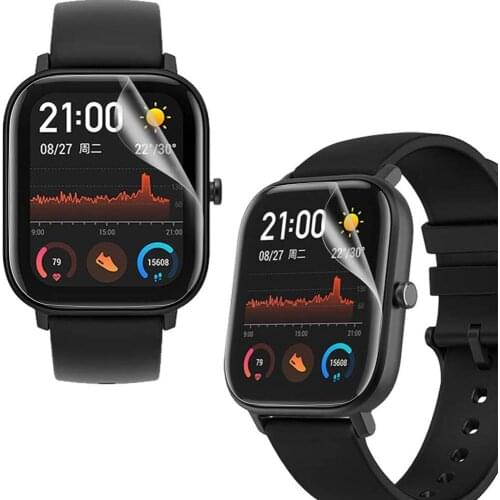 3pcs TPU Soft Screen Protector For Xiaomi Huami Amazfit GTS Smart Watch Clear Guard Cover Skin Film For Amazfit Bip Youth Lite