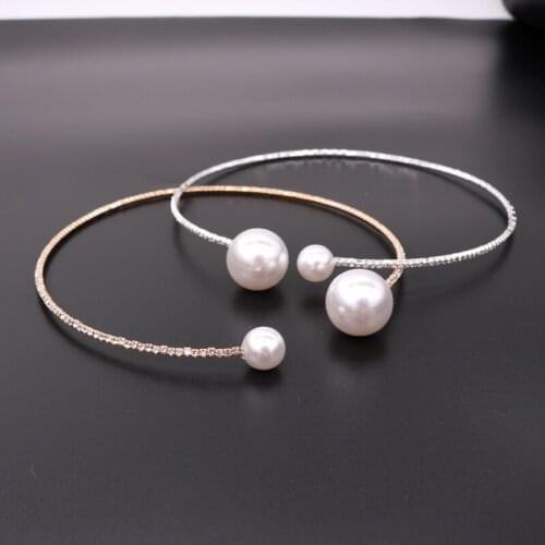 Pearl Collar Diameter 12 cm Unique Luxury Jewelry Designs Pearl Necklace Choker Torques New Style 1PCS free shiping 2colors