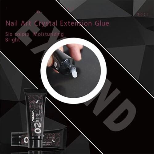 15ML Nail Art Extension Builder Nail Polish Acrylic Nail Glitter UV Gel Nail Crystal Glue For Nail Extensions Nail Art Tools