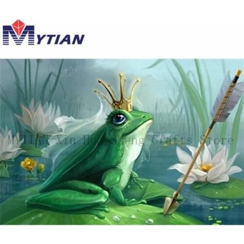 Cartoon Animal Diamond Painting Frog Prince Water Drill Diamond Embroidery With Full Square Round Drill Cross Stitch Home Decor