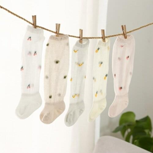 0-3T Newborn Kid Baby Girls Boys Socks Summer Mesh Print Thin Socks Cute Sweet Lovely Stockings
