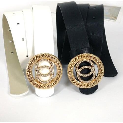 Designer belts for women high quality ladies jeans belt with rhinestone G cinturon mujer luxury brand strap dress waistband