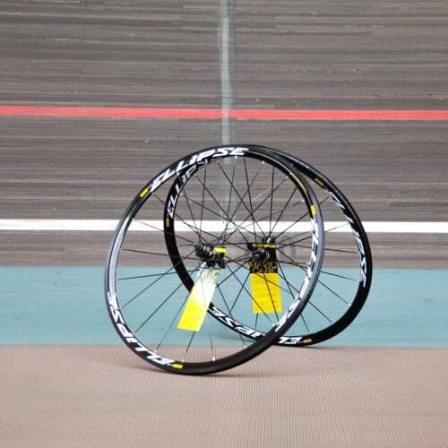 Ellipse 700c Fixed Gear Wheelset Alloy Single Speed Bike Track Wheels High Strength 20H Racing Flat Spokes Fixie Wheel