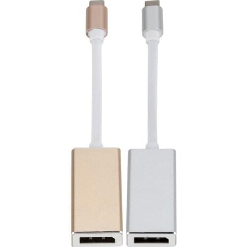 Type-C To DisplayPort Cable Adapter 4K HD Thunderbolt Connector USB 3.1 Type-C to Mini DP Converter Adapter for Macbook Tablet