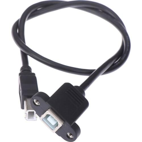 0.3m/0.5m/1.5m USB 2.0 Type B Male to Type B Female Printer Extension Cable With Panel Mount