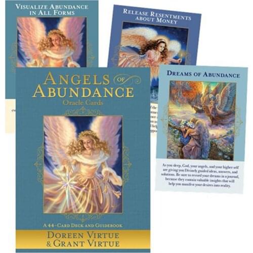 44PCS Tarot Cards Coated Paper Cards For Angels Oracle Durable Innovative Party All English Tarot Deck Board Game Cards