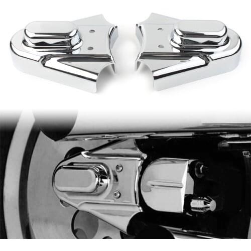 2Pcs ABS Motorcycle Chrome Phantom Covers Axle Guard for Harley Davidson Heritage Softail FXST 1986-2007