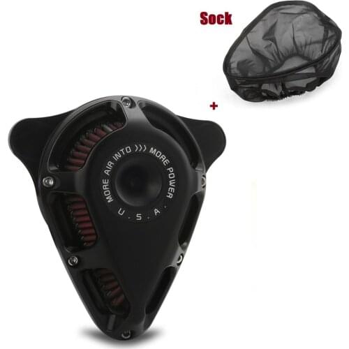 Red Turnable Air Cleaner Filter System Rain Socker Cover Fit For harley Touring street road king glide 2017-2020 Softail fatboy