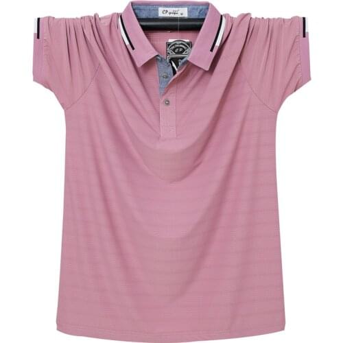 Summer new lapel short-sleeved POLO shirt male business full cotton design formal POLO shirt large size M-6XL