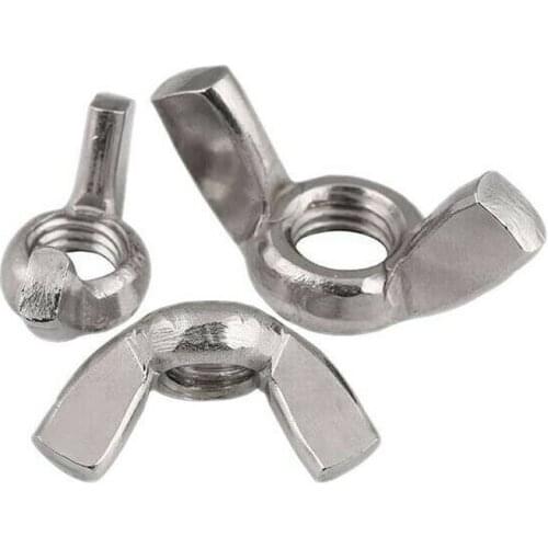 M3M4M5M6M8M10M12 304/316/201 stainless steel Wing nut /Claw nut/ Wing screw cap