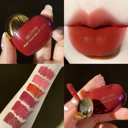 6 Colors Matte Velvet Lip Glaze Waterproof Lasting Moisturizing Not Easy To Fade Lip Gloss Lipstick Cosmetics TSLM1