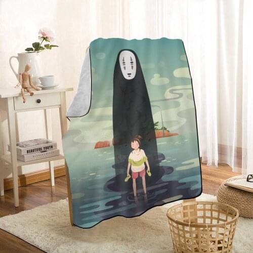 New Arrival Spirited Away Blankets Printing Soft Blanket Throw On Home/Sofa/Bedding Portable Adult Travel Cover Blanket