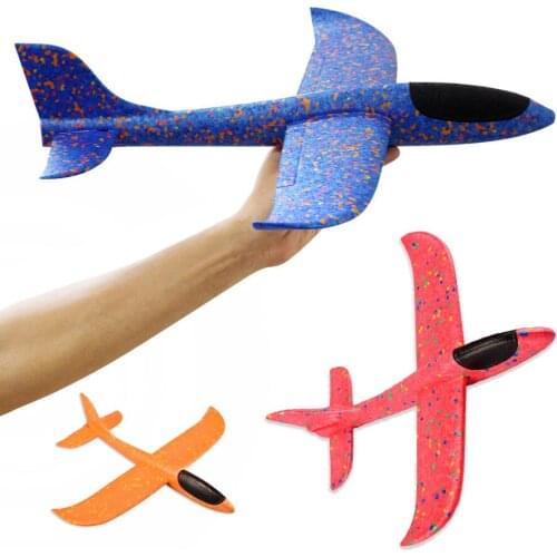 New Good quality LED Hand Launch Throwing Airplane Glider Aircraft Inertial Foam EPP Toy Children Plane Model Outdoor Fun