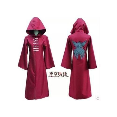 New Popular Anime Tokyo Ghoul Cos Bronze Tree Kirishima Touka Cosplay Halloween Second Season Battle Dress Cloak