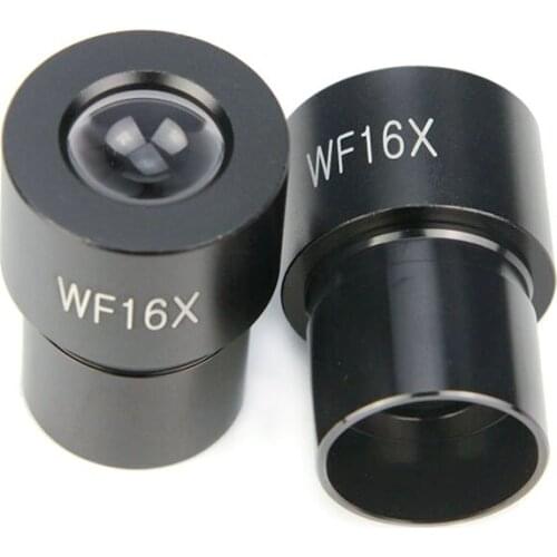 Pair of 16X Wide Field Microscope Eyepiece 23.2mm Mounting Size for Biological Microscopes