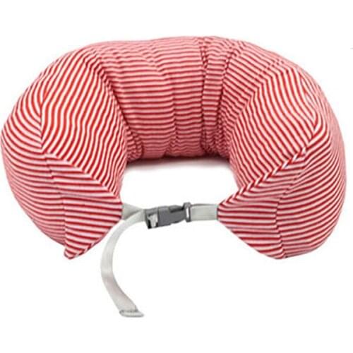 U Shape Foam Particles Travel Neck Pillow, Comfortable & Breathable Cover, Machine Washable, Car Office Airplane Travel Kit