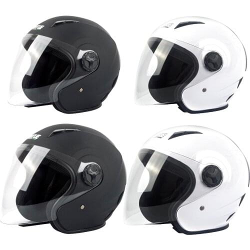 Full Helmet Motorcycle Open Face Clear Visor Quick Release Cycling Motocross