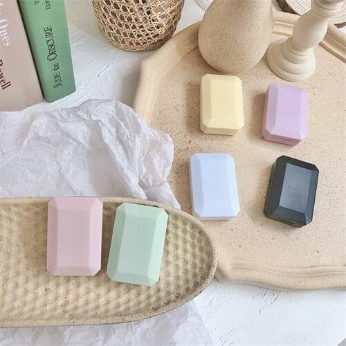 Mini Portable Contact Lens Case Box With Mirror Candy colors beauty lens case contact lens travel storage box