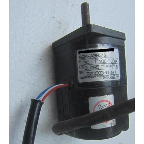 AC Servo Motor SGM-A3B312 Used & Tested Working Spot