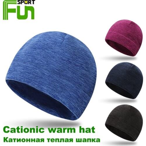 STARFUN Winter Cycling Hat Windproof Warm Outdoor Running Climbing Caps Men And Women Cation Fleece Fabric Elastic Fit Beanie