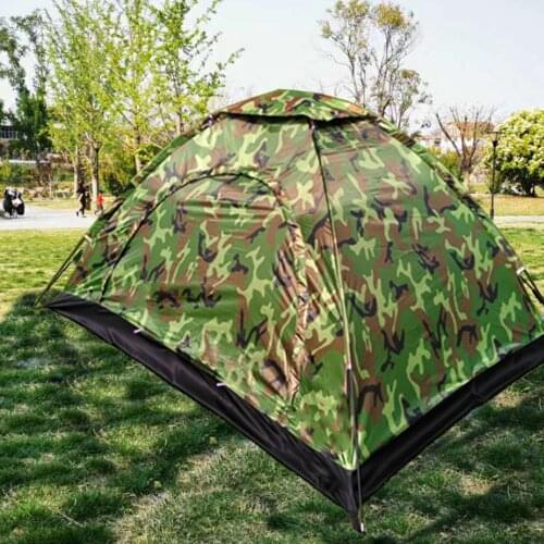 Outdoor Travel Tent Waterproof Anti-uv Heave Up Single Tents Camping Hiking Mountaineering 2 Person Portable Fishing Tools X588D