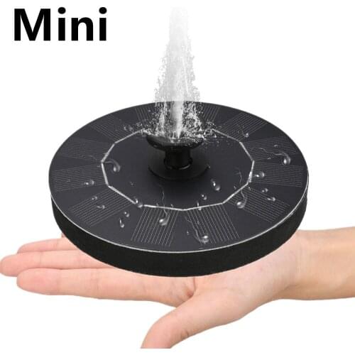 Solar Fountain Water Pump for Bird Bath Upgraded Mini Solar Powered Fountain Pump 1.5W Free Standing Solar Panel Kit